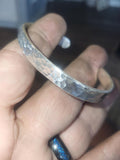 Sterling Silver Hammered Bracelet – 1 Troy Oz Artisan Handmade Jewelry