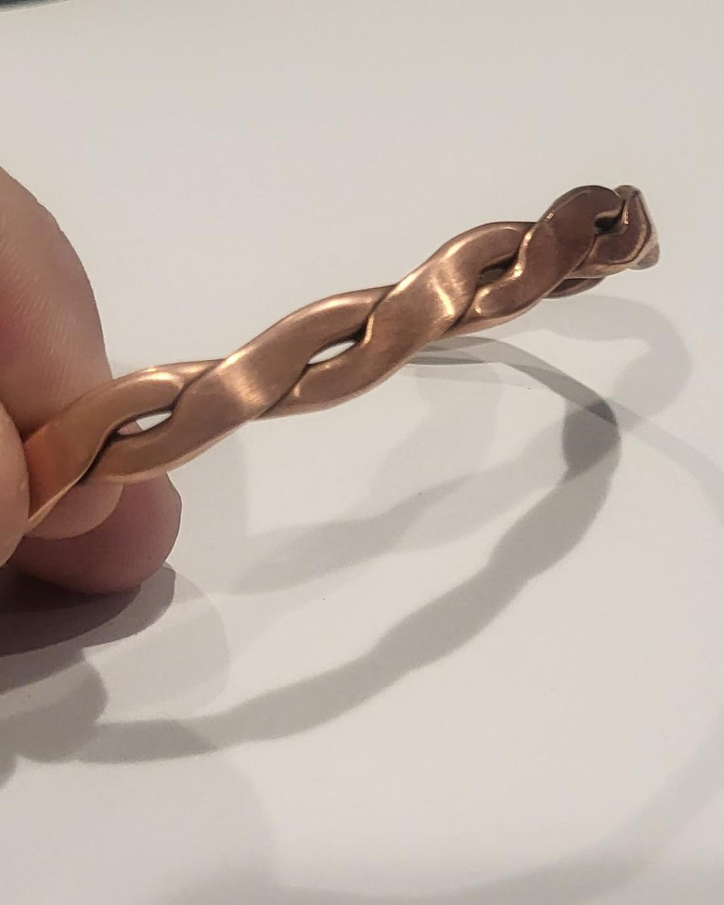 Large Twisted Copper Wire Bracelet – Bold Handmade Statement Jewelry
